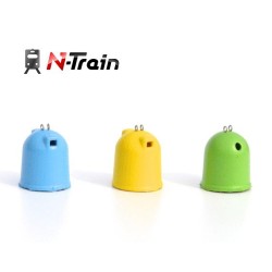 Set de 3 contenedores de reciclaje iglu con fotograbado 212.46 N-TRAIN Escala N