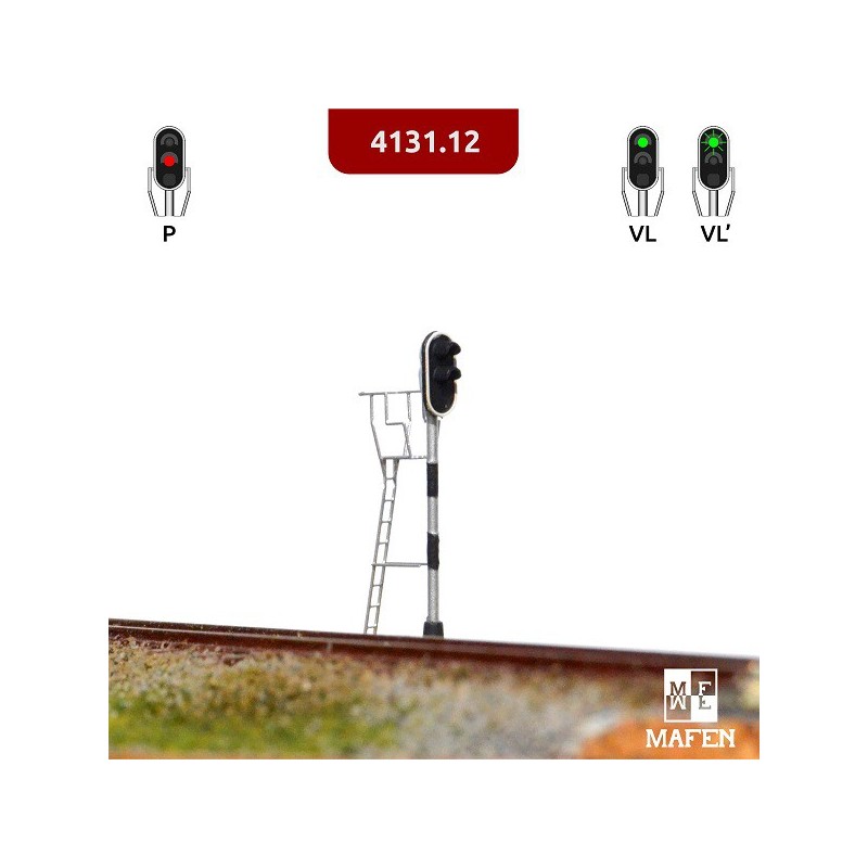 Semaforo Fine Scale de 2 luces verde/rojo 4131.12 MAFEN Escala N