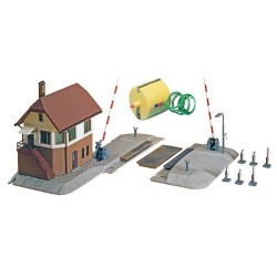 Paso a nivel con motor y garita  222170 Faller Escala N