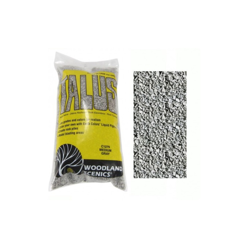 Piedra media TALUS color gris C1279 Woodland Scenic