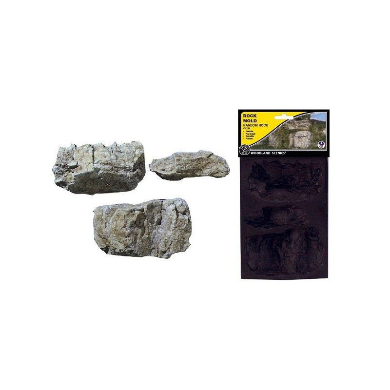 Molde para hacer rocas de yeso C1234 Woodland Scenic