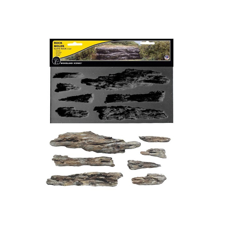 Molde para hacer rocas de yeso C1247 Woodland Scenic