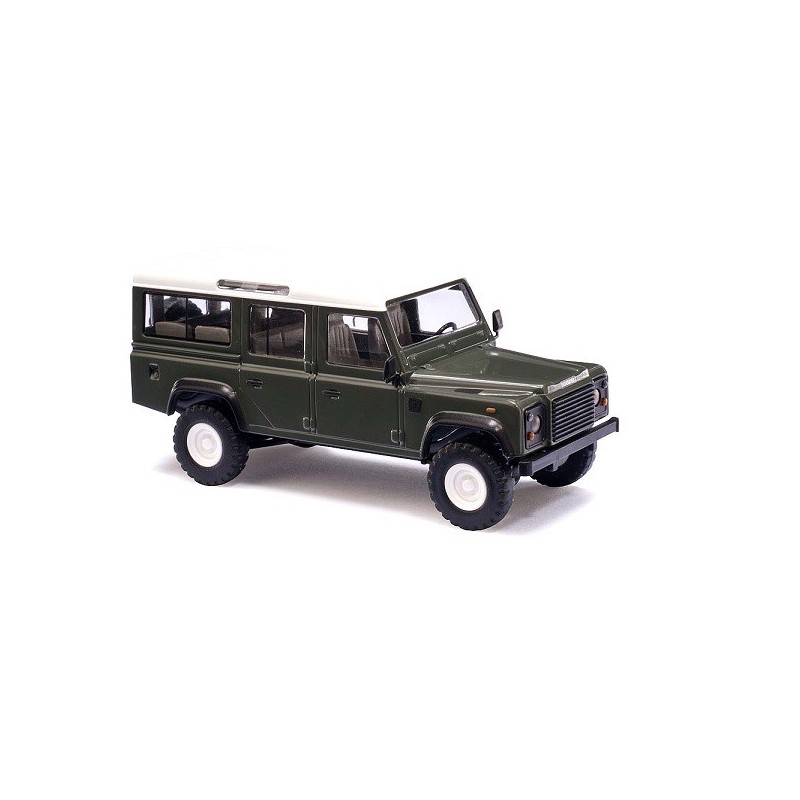 Land Rover Defender color verde 50301 Busch Escala H0
