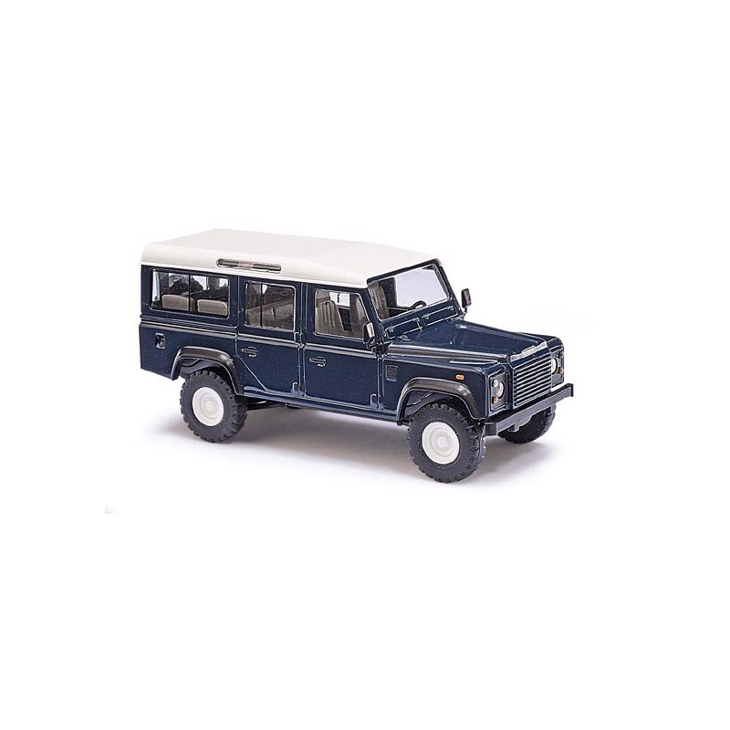 Land Rover Defender color azul 50302 Busch Escala H0