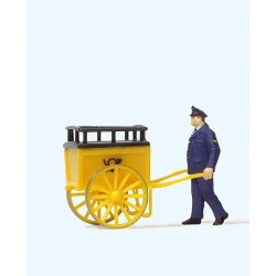 Mozo con carro 28083 PREISER Escala H0