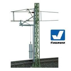 Elemento tensor a palanca con poste y brazo de soporte 4165 Viessmann Escala H0