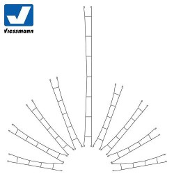 Tramo de catenaria 199,0mm (5 unidades) 4142 Viessmann Escala H0