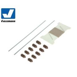 Conexion transversal, soportes y aislante 4376 Viessmann Escala N