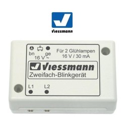 Modulo efecto intermitencia azul   2 bombillas, 2 circuitos 5037 Viessmann