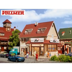 Panaderia Lang con interior decorado 43633 Vollmer Escala H0