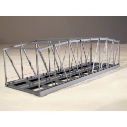*Puente metalico 20 cm color gris para doble via KN20-2 HACK BRÜCKEN Escala N