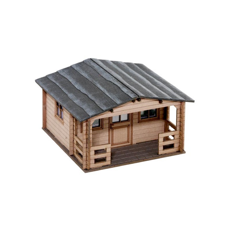 Cabaña de madera, Laser-Cut 14361 NOCH Escala H0