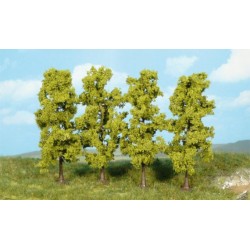 4 árboles de hoja caduca de 11 cm 1977 HEKI