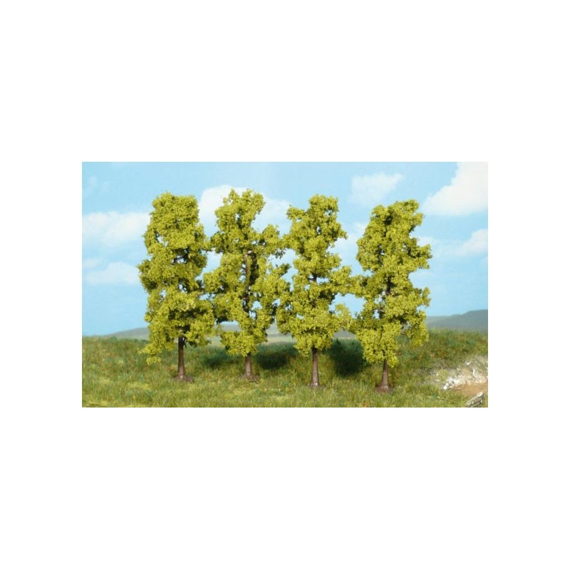 4 árboles de hoja caduca de 11 cm 1977 HEKI