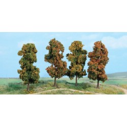 4 árboles otoñales de 11 cm 2002 HEKI