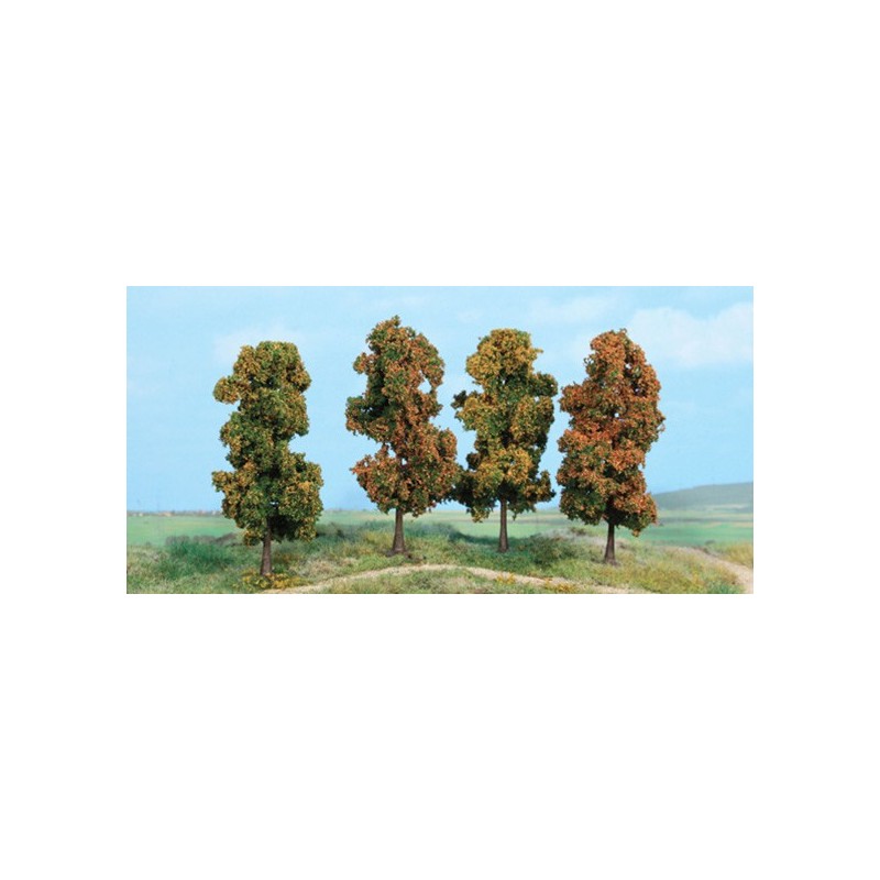 4 árboles otoñales de 11 cm 2002 HEKI