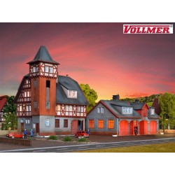Estacion de bomberos con 2 edificios 47780 Vollmer Escala N