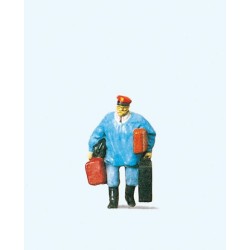 Mozo con maletas 28013 PREISER Escala H0