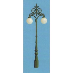 Farola antigua doble de globo 100mm 7057 ANESTE Escala H0