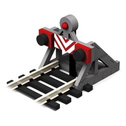 2x Toperas con luz para analogico o digital BF-HO-10 PROSES Escala H0