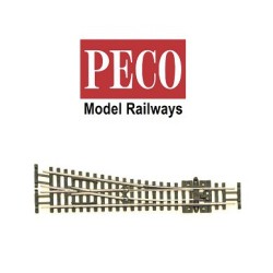 Desvio corto a derechas 123mm Electrofrog codigo 55 SLE391F PECO Escala N