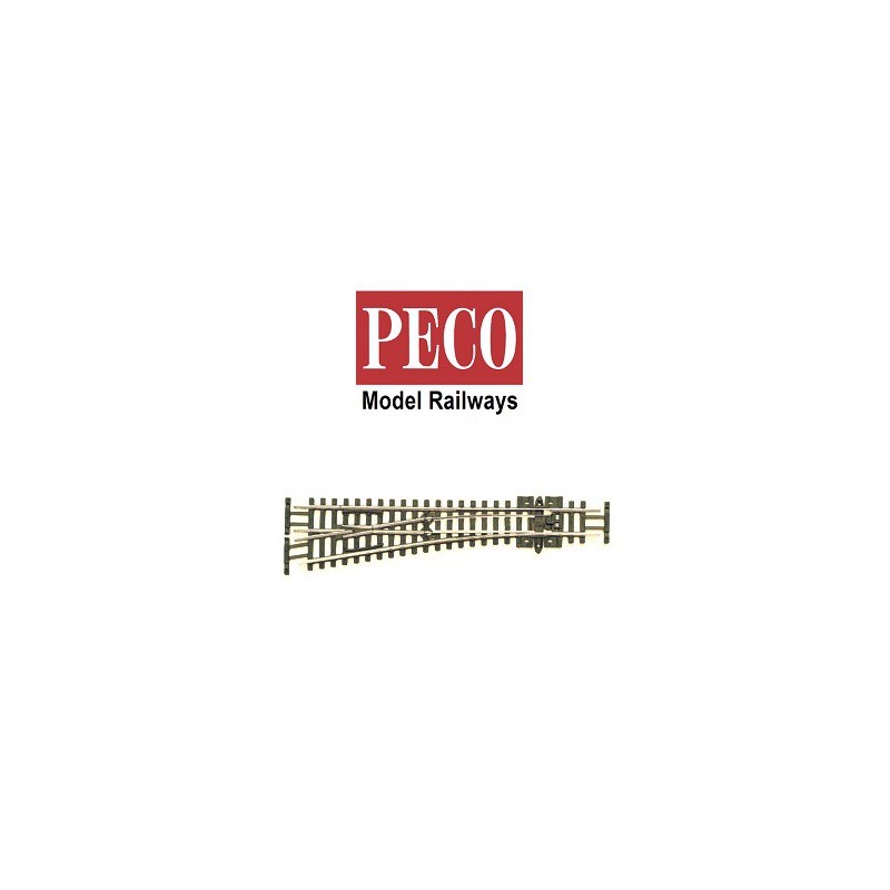 Desvio corto a izquierdas 123mm Electrofrog codigo 55 SLE392F PECO Escala N