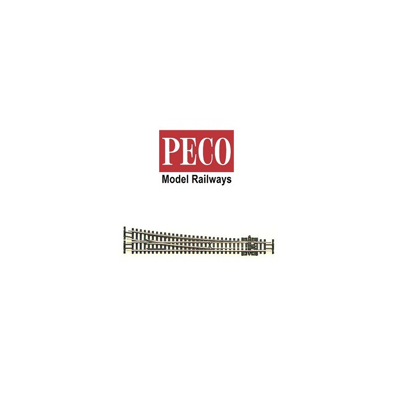 Desvio largo a derechas 164mm Electrofrog codigo 55 SLE388F PECO Escala N