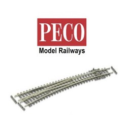 Desvio curvo a izquierdas 159,5mm Electrofrog codigo 55 SLE387F PECO Escala N