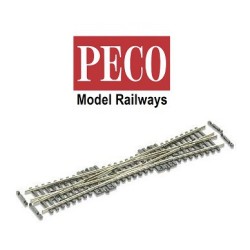Cruce desvio doble 10º 154mm Electrofrog codigo 55 SLE380F PECO Escala N