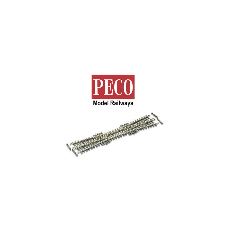 Cruce desvio 10º 154mm Electrofrog codigo 55 SLE380F PECO Escala N
