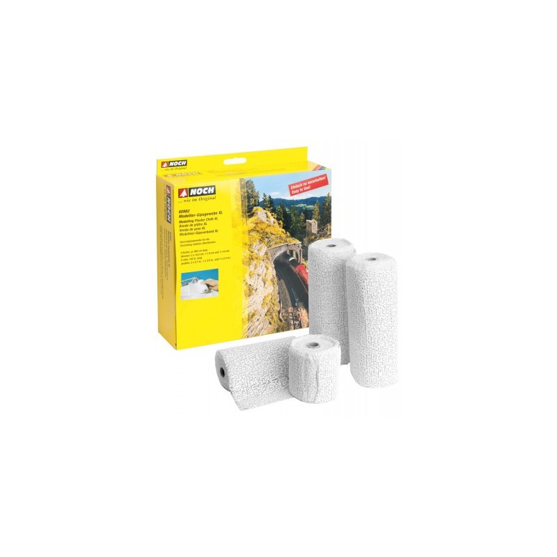 Set 4 rollos XL modelado de yeso 300cm 60982 NOCH