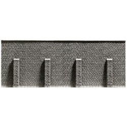 Muralla de piedra con soportes extra larga 39,6 x 7,4 cm 34857 NOCH Escala N