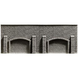 Muralla de piedra con arcadas extra larga 39,6 x 7,4 cm 34859 NOCH Escala N