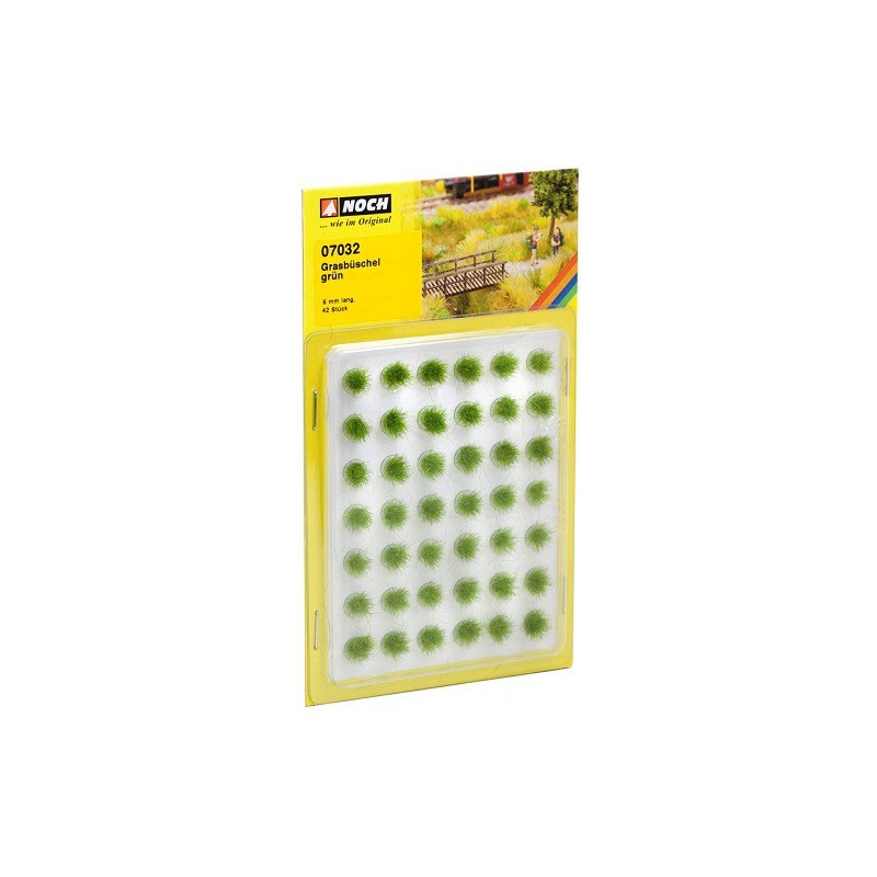 Matojos de hierba verdes de 6 mm 42 pzs. 07032 NOCH