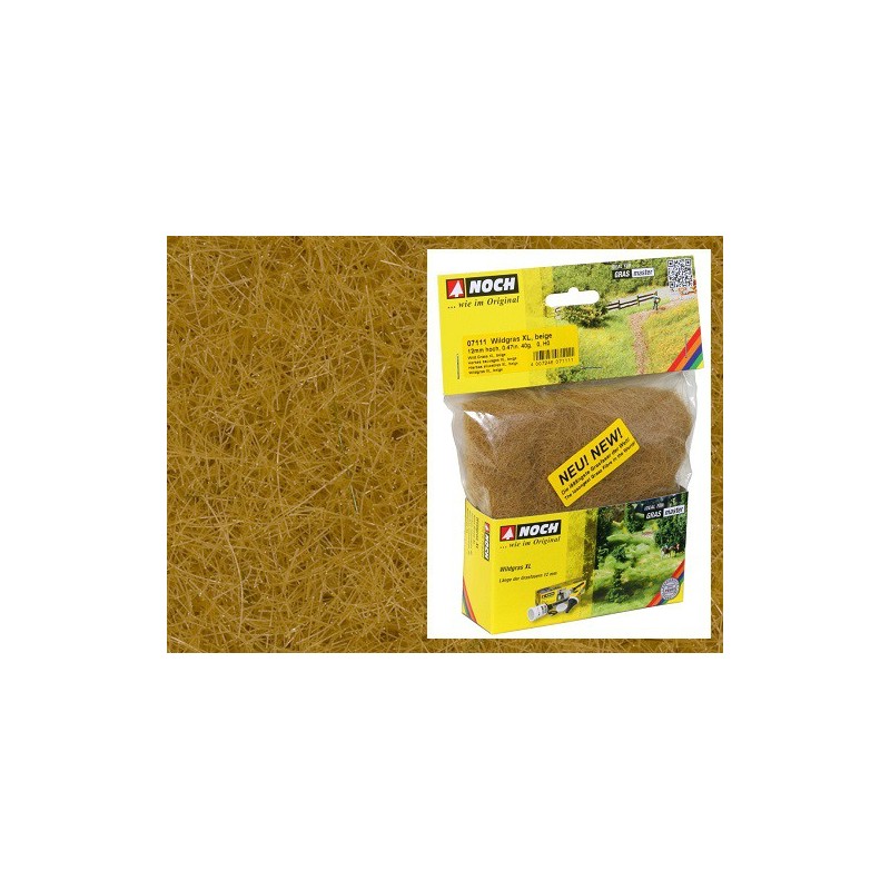 Hierba XL marrón claro, 12 mm de largo, 50 gr. 07111 Noch