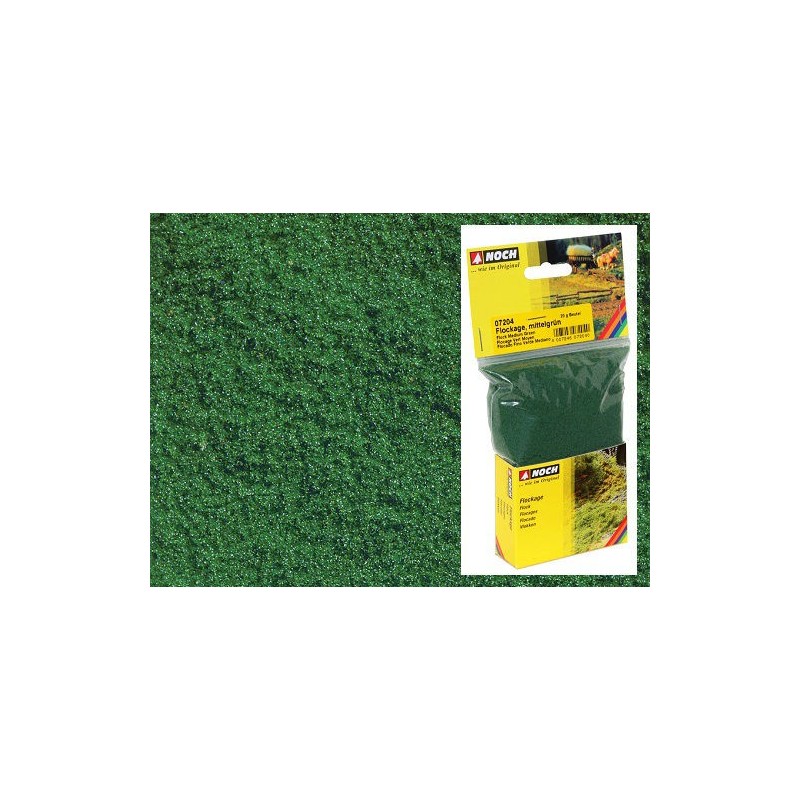 Flocado fino verde medio, 20 gr. 07204 Noch