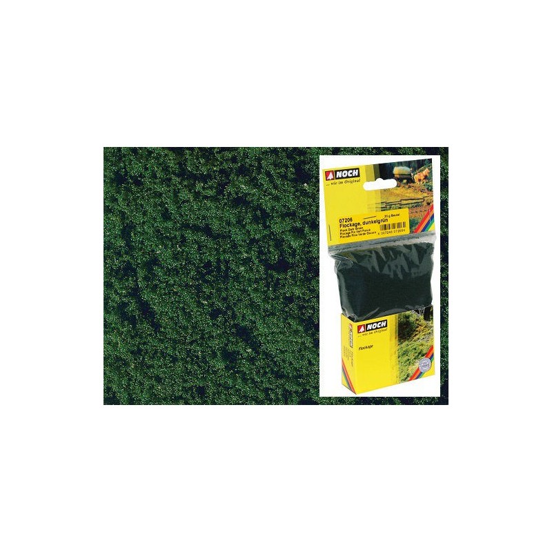 Flocado fino verde oscuro, 20 gr. 07206 Noch