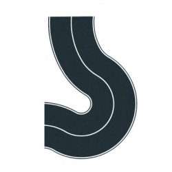 Carretera nacional curva, 2 unidades 60701 NOCH Escala H0