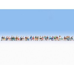 Megaset economico, gente sentada, 30 figuras 16045 NOCH Escala H0