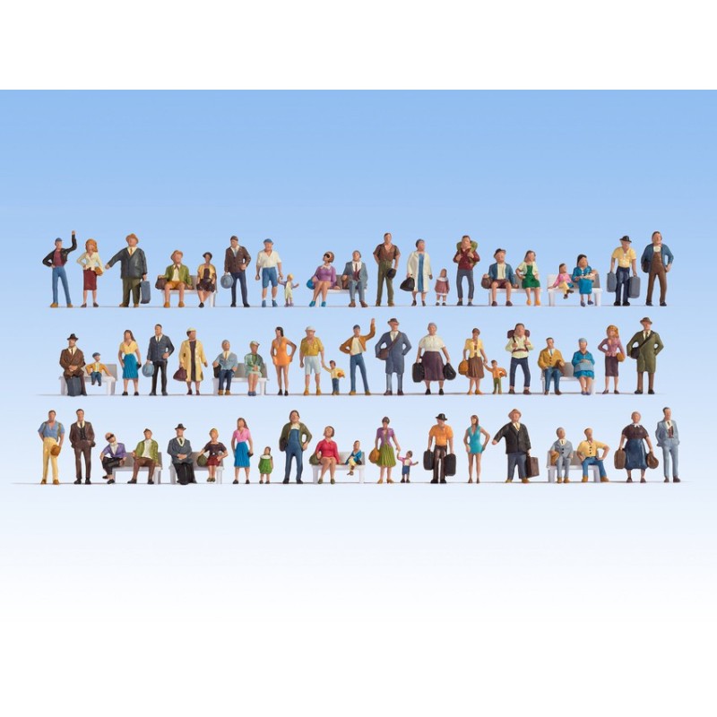 Megaset economico, 60 figuras 16070 NOCH Escala H0
