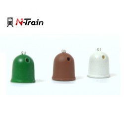 Set de 3 contenedores de vidrio iglu con fotograbado 212.48 N-TRAIN Escala N