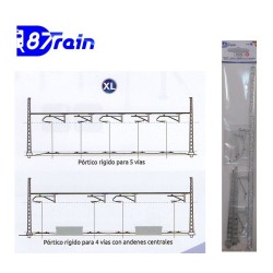 Portico rigido 350mm XL con 6 mensulas RENFE para 6 vias 224.14 87TRAIN Escala H0