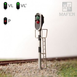 Semaforo RENFE 2 aspectos en pantalla de 3 (verde/rojo) 4131.04 MAFEN Escala N