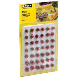 Matojos de hierba flores rojas de 6 mm 42 pzs. 07035 NOCH
