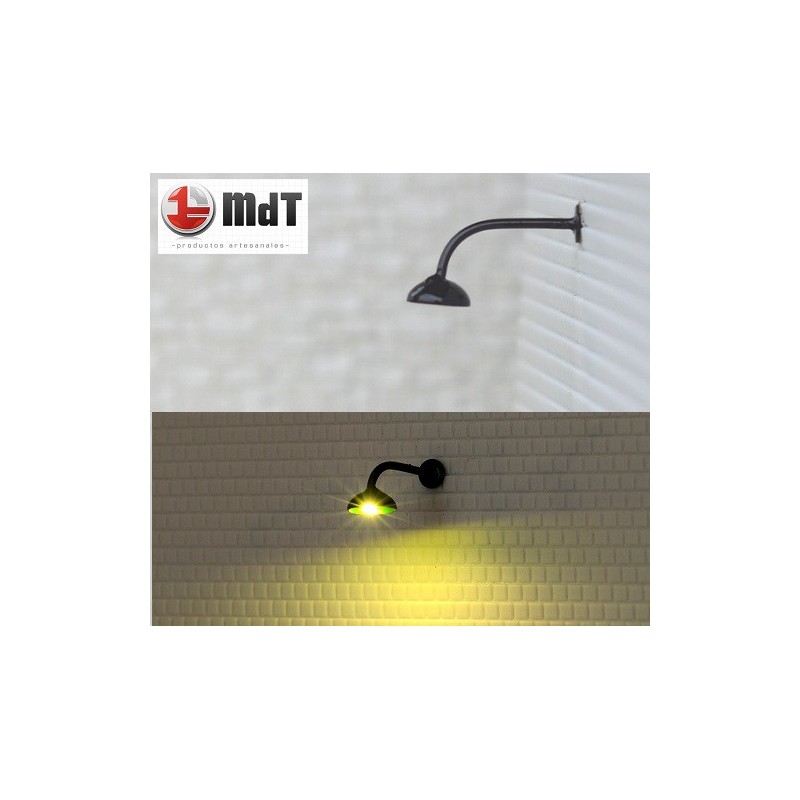 Farola de LED smd para pared de 1,4 cm WR45BL color negro MDT