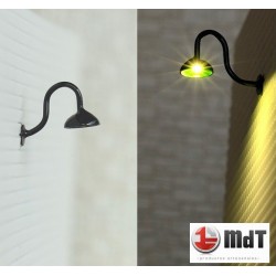 Farola de LED smd para pared de 1,4 cm WR46BL color negro MDT Models