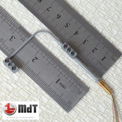 Semaforo de trafico de LED doble Verde/ambar/rojo LBGR MDT Escala H0