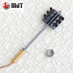 Semaforo de trafico de LED doble Verde/ambar/rojo en angulo 90º GR33 MDT Escala H0