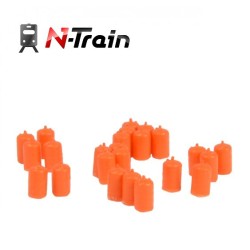 Set de 24 bombonas de butano naranjas 212.59 N-TRAIN Escala N
