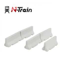 Set de 5 barreras Jersey de hormigon 212.54 N-TRAIN Escala N